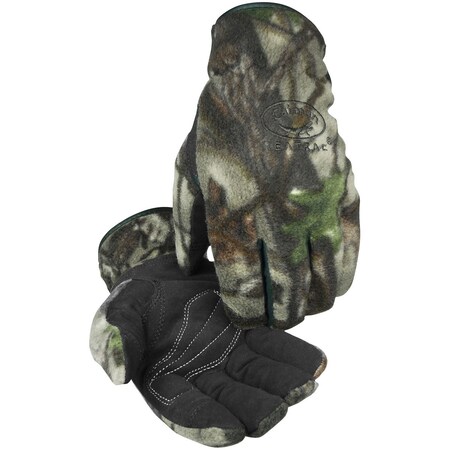 Pip Synthetic Leather Palm Glove with Camouflage Fleece Back and Heatrac Insulation 2394-6